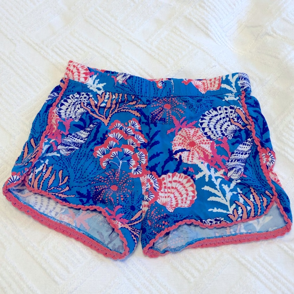 Gymboree coral/shell super soft shorts